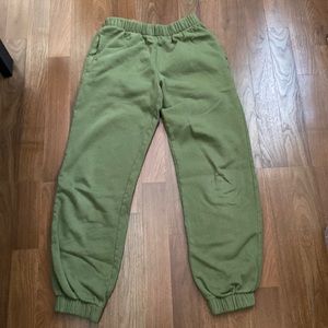 Brandy Melville green sweatpants